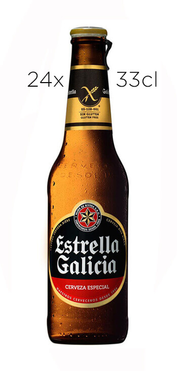 Comprar Caja de 24 Tercios Cerveza Estrella Galicia Sin Gluten