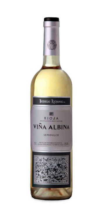 White Wine Viña Albina Semidulce