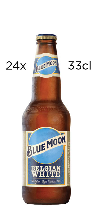 Caja de 24 botellines de Cerveza Blue Moon