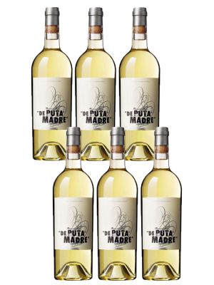 Vino Blanco Puta Madre Verdejo Sobremadurado Caja de 6 Botellas