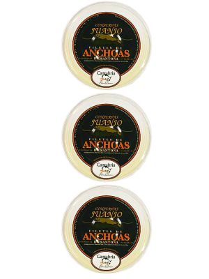 Filetes de Anchoas En Aceite Ol C.juanjo Pack 3 Latas (180g)