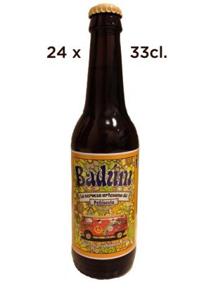 Bière artisanale Badum Pilsen. Boîte de 24 tiers
