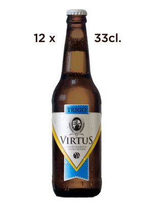 Cerveza Artesana Virtus Trigo. Caja de 12 tercios