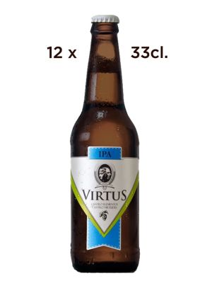 Cerveza Artesana Virtus IPA. Caja de 12 tercios