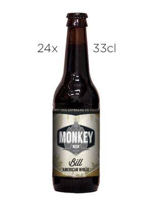 Cerveza Artesana Monkey Bill. Caja de 24 Tercios