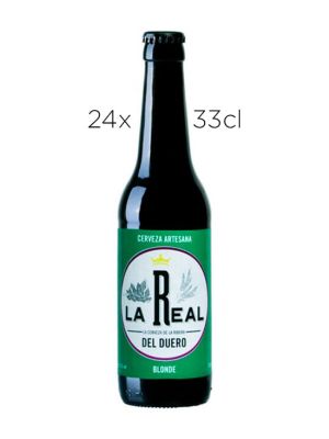 Cerveza Artesana La Real Blond Ale Rubia. Caja de 24 tercios