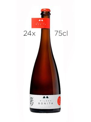 Cerveza Artesana Milana Bonita. Caja de 24 Botellas de 75cl.