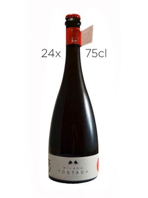 Cerveza Artesana Milana Tostada. Caja de 24 botellas de 75cl.