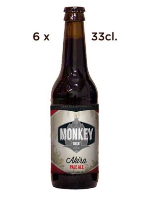 Pack 6 Botellas Cerveza Artesana Akira Monkey Pale Ale 33cl.