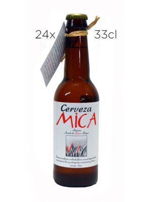 Bière Artisanale Mica Oro Ale Premium. Boîtes de 24 tiers