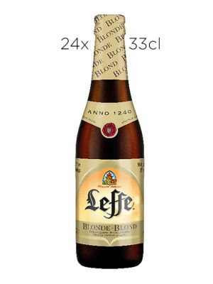 Caja 24 Tercios Cerveza Leffe Blonde