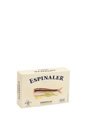 Sardinillas en Aceite de Oliva Premium Espinaler 20-25 Piezas