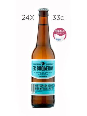Cerveza Artesana Er Boquerón. Caja de 24 Tercios + Cubitera de Regalo