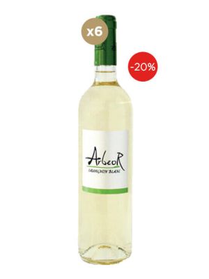 Pack Vinho Branco Arbeor Varietal Sauvignon Blanc 6 garrafas