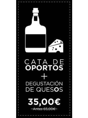 Cata de Vinos de Oporto + Degustación de Quesos en Zaragoza