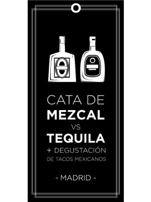 Cata de Mezcal vs Tequila con degustación de tacos mexicanos en Madrid