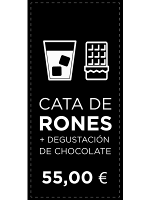 Cata de Rones con degustación de Chocolate en Madrid