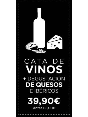 Cata de vinos Nivel 2 + Degustación de quesos e ibéricos en Madrid