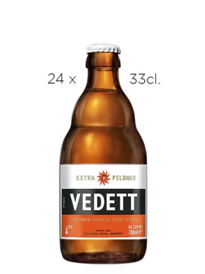 Cerveza Vedett Extra Pilsner caja 24 botellas de 33cl.