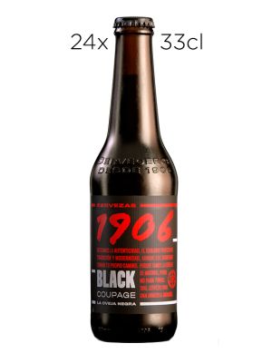 Cerveza Estrella Galicia 1906 Black Coupage. Caja de 24 tercios.