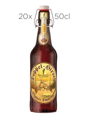Cerveza Hirschbrau Doppel Hirsch. Caja de 20 botellas 50cl.