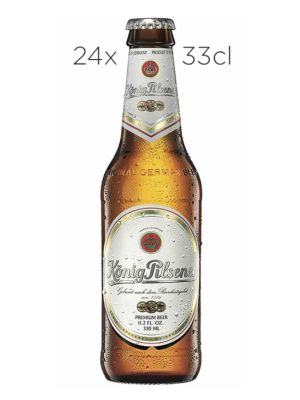 Caja de 24 Cerveza Konig Pilsener 33cl.