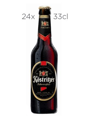 Cerveza Kostritzer Schwarzbier. Caja de 24 botellas 33cl.
