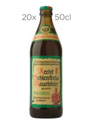 Cerveza Schlenkerla Rauchwizen 50cl caja de 20 botellas