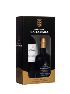 Estuche Vino Blanco y Aceite de Oliva Virgen Extra Pago de la Jaraba