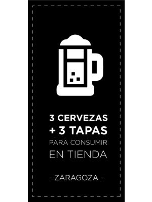 Degustación 3 Cervezas Artesanas + 3 Tapas - Para Consumir en Zaragoza