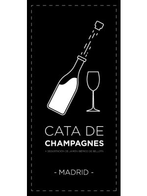 Degustazione di champagne con prosciutto iberico di ghianda a Madrid