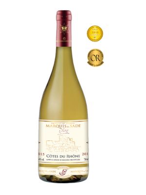 Vino Blanco Marquis de Sade AOP Côtes Du Rhône