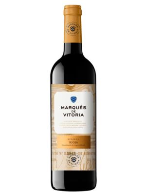 Marqué du vin rouge de Vitoria Reserva