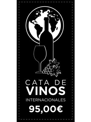 Cata de Vinos Internacionales con degustación de ibéricos