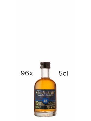 Whisky Glenallachie 15 Años Single Malt Caja 96 Miniaturas de 5cl