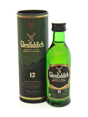 Whisky Glenfiddich de Malta Miniatura 5cl Con Tubo (Caja de 96 unidades)