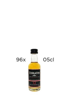 Whisky Tomatin Single Malt 12 Años Caja 96 Miniaturas de 5cl