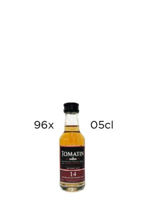 Whisky Tomatin Single Malt 14 Años Caja de 96 Miniaturas de 5cl
