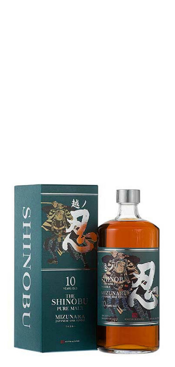 Whisky Shinobu 10 Years Japanese Old Pure Mizunara OAK Finish 